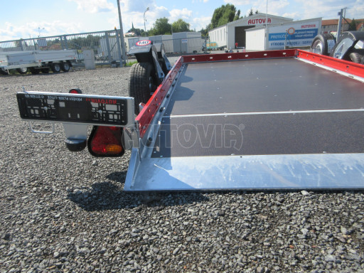 Hydraulicky sklopný přepravník HS 3,5T B2 3,45x1,86 ruč. RED č.23