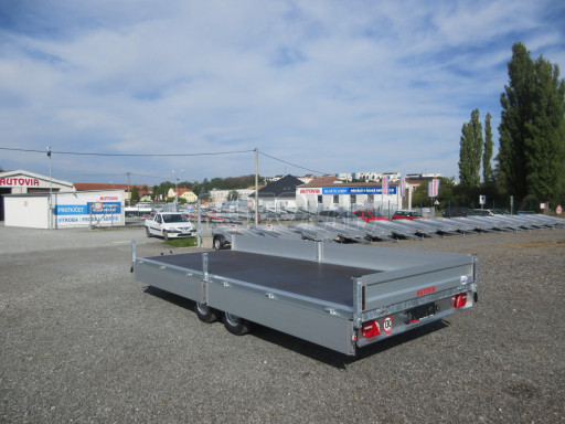 Přívěsný vozík v provedení valník VER 2,7T 5,03x2,06/0,30 č.12