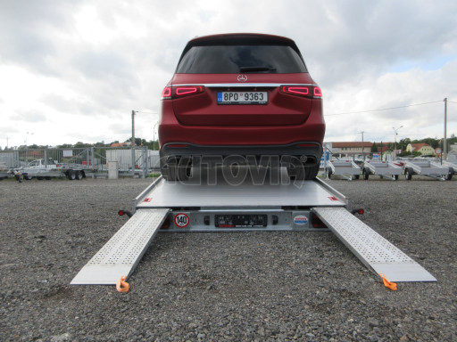 Plato pro převoz velkých vozidel JMB 3,5T B3 5,50x2,09 ALU kola č.6