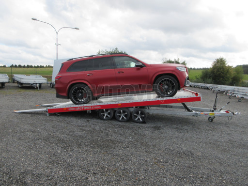 Plato pro převoz velkých vozidel JMB 3,5T B3 5,50x2,09 ALU kola č.8