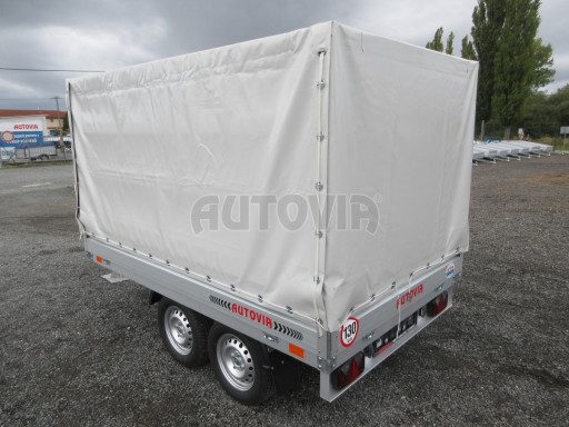 Dvounápravový přívěs s plachtou ZV 22 750kg N2 2,55x1,50/1,35