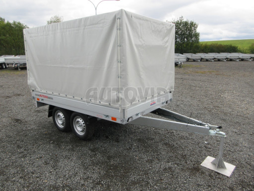 Dvounápravový přívěs s plachtou ZV 22 750kg N2 2,55x1,50/1,35