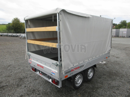 Dvounápravový přívěs s plachtou ZV 22 750kg N2 2,55x1,50/1,35