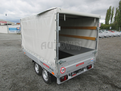 Dvounápravový přívěs s plachtou ZV 22 750kg N2 2,55x1,50/1,35