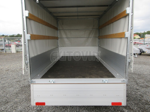 Dvounápravový přívěs s plachtou ZV 22 750kg N2 2,55x1,50/1,35