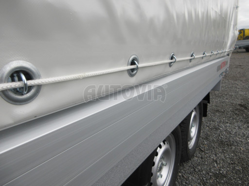 Dvounápravový přívěs s plachtou ZV 22 750kg N2 2,55x1,50/1,35
