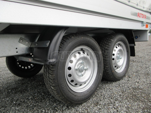 Dvounápravový přívěs s plachtou ZV 22 750kg N2 2,55x1,50/1,35