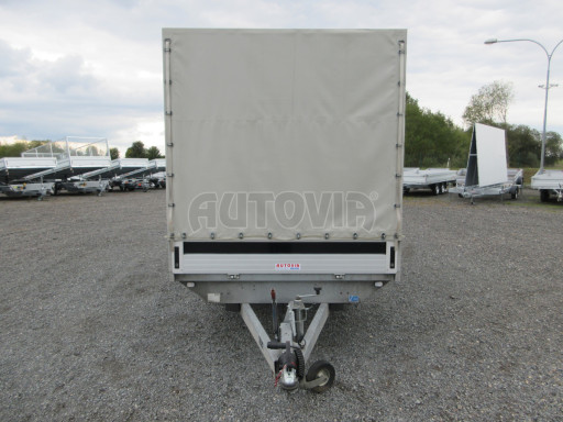 Přívěsný vozík s plachtou PUR 2,5T B2 3,75x1,80/1,85