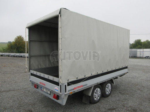Přívěsný vozík s plachtou PUR 2,5T B2 3,75x1,80/1,85