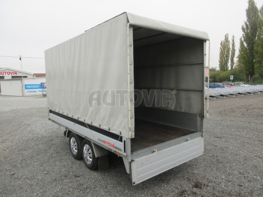 Přívěsný vozík s plachtou PUR 2,5T B2 3,75x1,80/1,85
