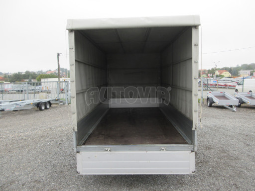 Přívěsný vozík s plachtou PUR 2,5T B2 3,75x1,80/1,85