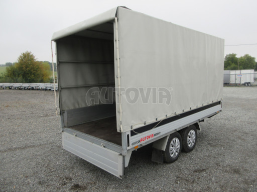 Přívěsný vozík s plachtou PUR 2,5T B2 3,75x1,80/1,85