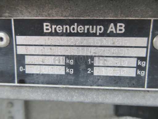 Přívěsný vozík s plachtou PUR 2,5T B2 3,75x1,80/1,85