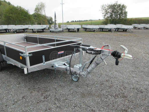 Brzděný sklopný valník ZV 31 1,3T B1 skl 3,60x1,60/0,30 stavitelná oj č.11