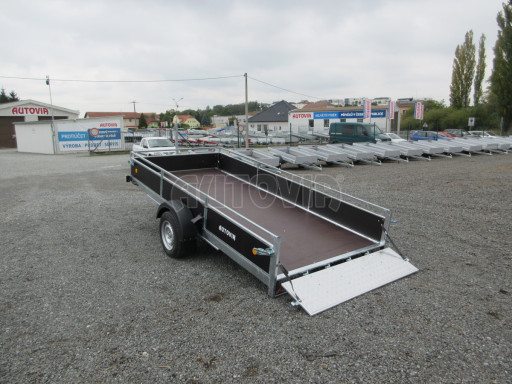 Brzděný sklopný valník ZV 31 1,3T B1 skl 3,60x1,60/0,30 stavitelná oj č.20