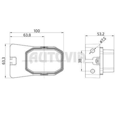 Fristom FT-001 BI LED, svítilna přední obrysová č.3