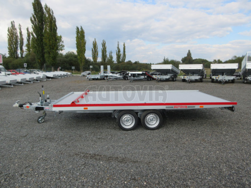 Hliníkový přepravník vozidel AD 3,5T 4,43x2,09 Red