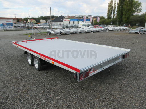 Hliníkový přepravník vozidel AD 3,5T 4,43x2,09 Red