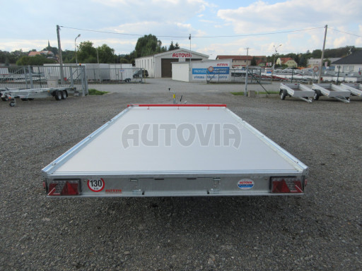 Hliníkový přepravník vozidel AD 3,5T 4,43x2,09 Red