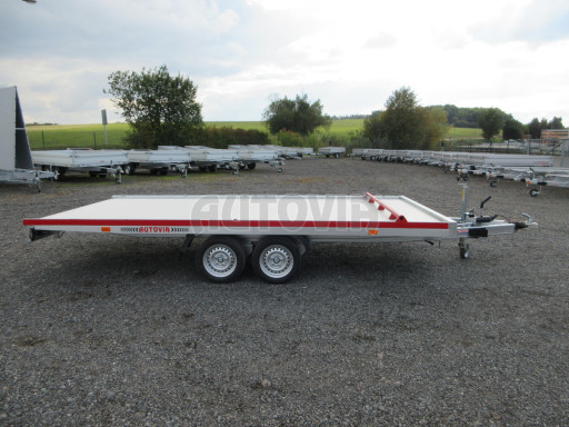 Hliníkový přepravník vozidel AD 3,5T 4,43x2,09 Red