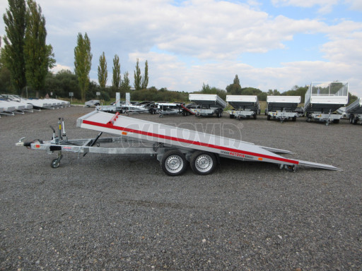 Hliníkový přepravník vozidel AD 3,5T 4,43x2,09 Red