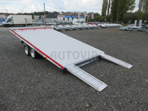 Hliníkový přepravník vozidel AD 3,5T 4,43x2,09 Red
