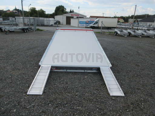 Hliníkový přepravník vozidel AD 3,5T 4,43x2,09 Red