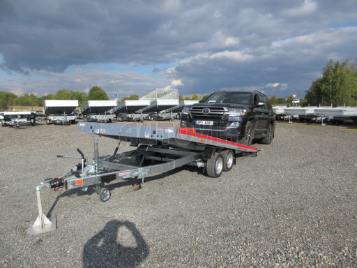 Hliníkový přepravník vozidel AD 3,5T 4,43x2,09 Red