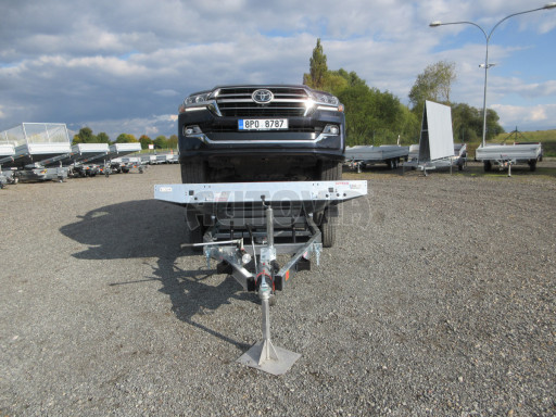 Hliníkový přepravník vozidel AD 3,5T 4,43x2,09 Red