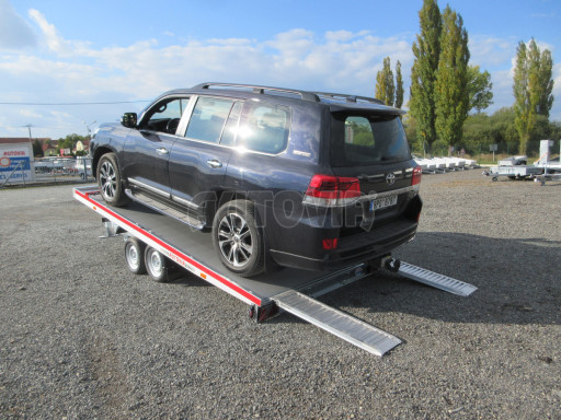 Hliníkový přepravník vozidel AD 3,5T 4,43x2,09 Red