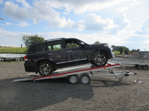 Hliníkový přepravník vozidel AD 3,5T 4,43x2,09 Red