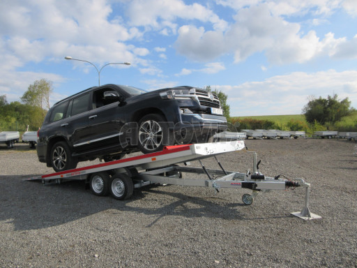 Hliníkový přepravník vozidel AD 3,5T 4,43x2,09 Red