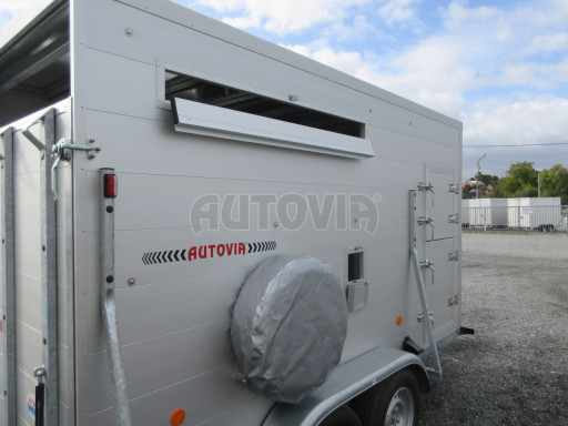 Přepravník hospodářských zvířat VER 2,7T 3,50x1,75/1,90 přepážka, naviják č.17