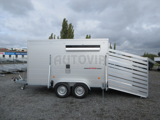 Přepravník hospodářských zvířat VER 2,7T 3,50x1,75/1,90 přepážka, naviják č.19