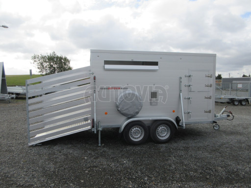 Přepravník hospodářských zvířat VER 2,7T 3,50x1,75/1,90 přepážka, naviják č.21