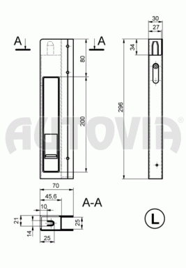 Uzávěr bočnic Safegrip bez lemu levý 300mm č.1