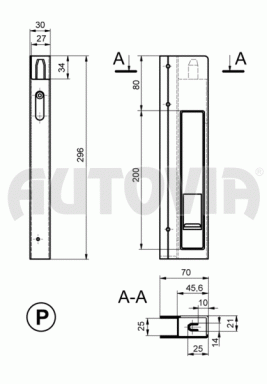 Uzávěr bočnic Safegrip bez lemu pravý 300mm č.1