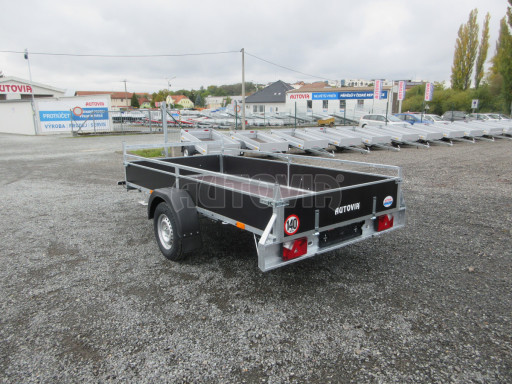 Nebrzděný jednoosý PROFI přívěs VA 750kg 3,01x1,48/0,30 RE POČ zes. náprava* č.22