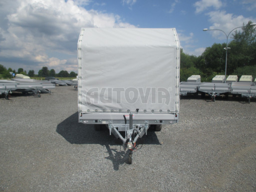 Přívěsný vozík sklopný s plachtou AD 2,7T 4,17x2,09/1,90 úkos