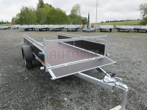Nebrzděný jednoosý PROFI přívěs VA 750kg 3,01x1,48/0,30 RE POČ zes. náprava* č.26