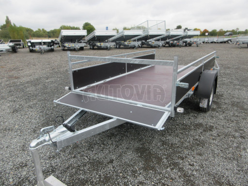 Nebrzděný jednoosý PROFI přívěs VA 750kg 3,01x1,48/0,30 RE POČ zes. náprava* č.27