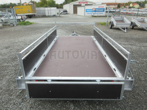 Nebrzděný jednoosý PROFI přívěs VA 750kg 3,01x1,48/0,30 RE POČ zes. náprava* č.28