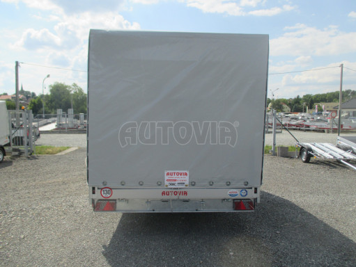 Přívěsný vozík sklopný s plachtou AD 2,7T 4,17x2,09/1,90 úkos