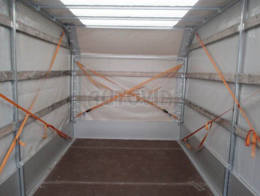Přívěsný vozík sklopný s plachtou AD 2,7T 4,17x2,09/1,90 úkos