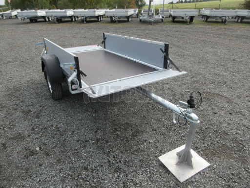 Jednonápravový PROFI přívěs ZV 23 N1 2,06x1,24/0,35 POČ zesílená náprava č.9