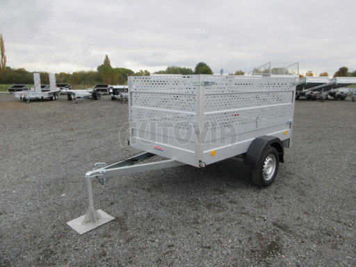 Jednoosý nebrzděný nákladní přívěs HD 8 750kg 2,27x1,25/0,95 Gitter nástavba č.3