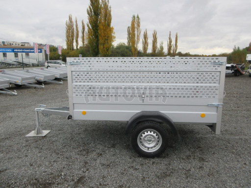 Jednoosý nebrzděný nákladní přívěs HD 8 750kg 2,27x1,25/0,95 Gitter nástavba č.4
