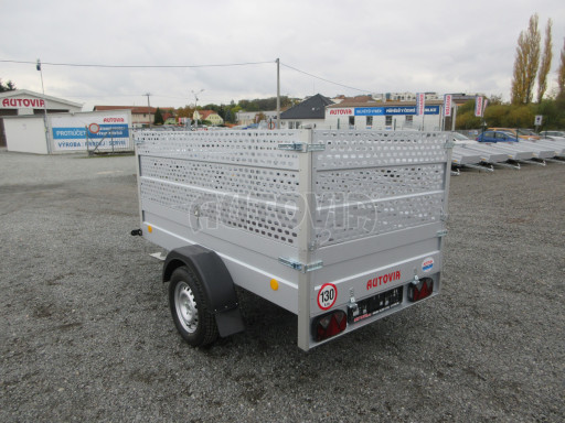 Jednoosý nebrzděný nákladní přívěs HD 8 750kg 2,27x1,25/0,95 Gitter nástavba č.5