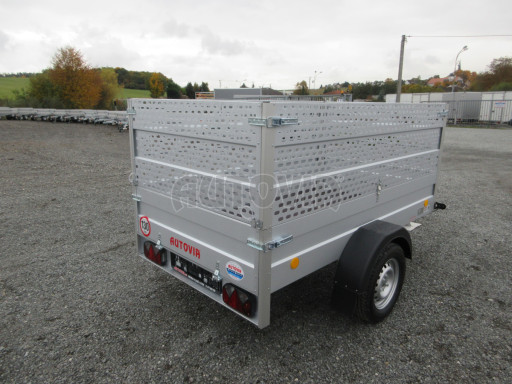 Jednoosý nebrzděný nákladní přívěs HD 8 750kg 2,27x1,25/0,95 Gitter nástavba č.7