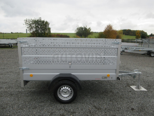 Jednoosý nebrzděný nákladní přívěs HD 8 750kg 2,27x1,25/0,95 Gitter nástavba č.8